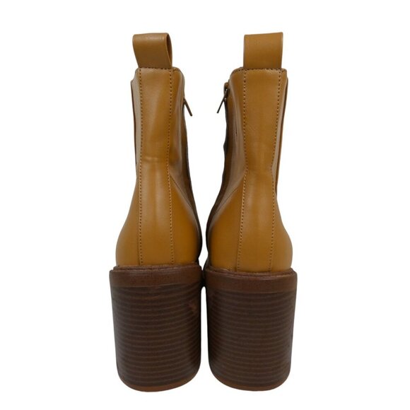 Kensie Klinton Ankle Boots, square toe, side zip stacked heel size 8.5M #1447 - Picture 4 of 8